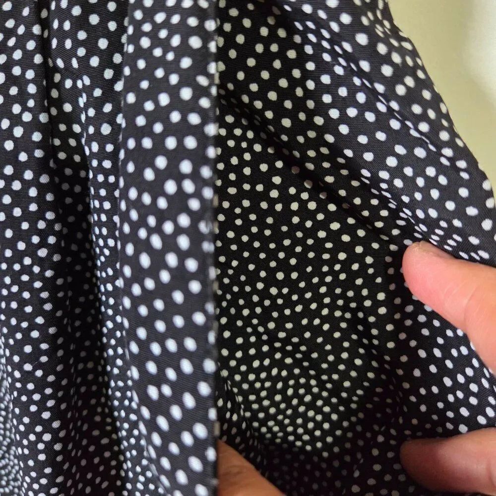 EUC CHAUS PETITES WIDE LEG DOTTED PLEATED SOFT PANTS SIZE 14 - Picture 8 of 16